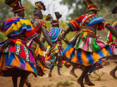 Afrikanische Weihnachtsfeier